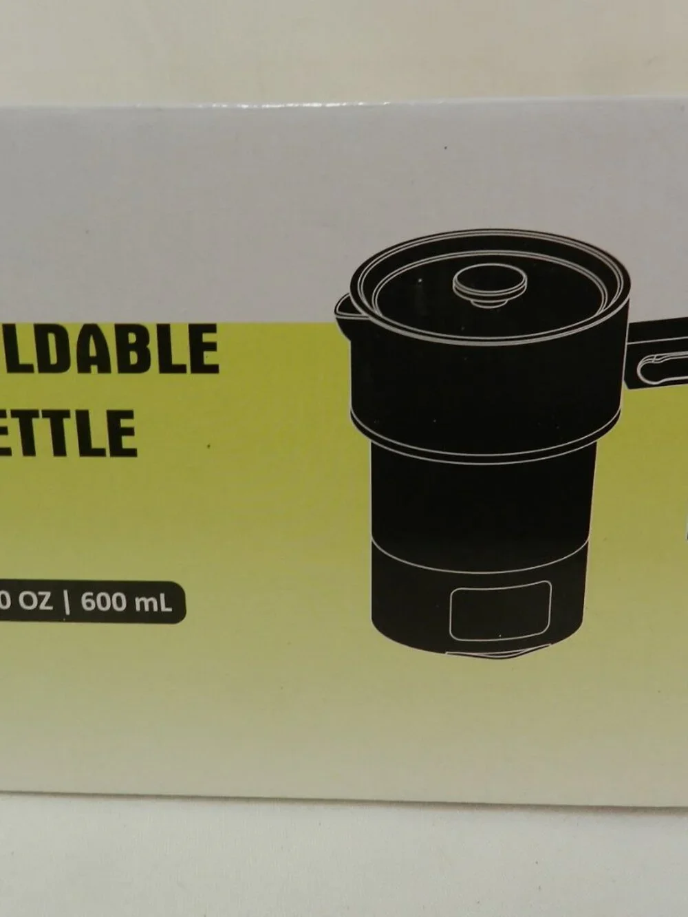Travel Foldable Kettle 20 oz 600 watts Water Boiler Electric NEW NIB